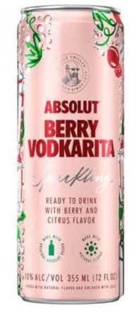Absolut - Berry Vodkarita Sparkling NV (4 pack bottles) (4 pack bottles)